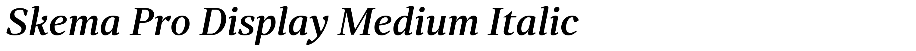 Skema Pro Display Medium Italic